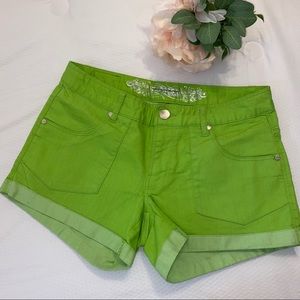Express Colored Denim Shorts